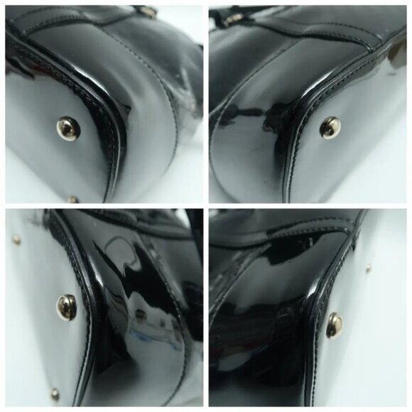GUCCI Dome Black Leather Satchel 593-061925 - Picture 5 of 11